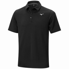 Minimalist purity Airflow Ventilation Design Mizuno Breath Thermo Winter Polo Shirt - Black