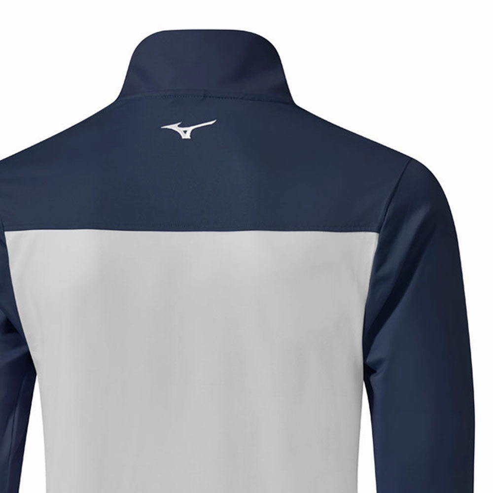 Mizuno Breeze Elite Stripe 1/4 Zip Pullover - Navy/Blue Comfy Basics