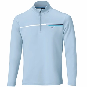 Mizuno Breeze T Stripe 1/4 Zip Pullover - Dream Blue product beach style charm