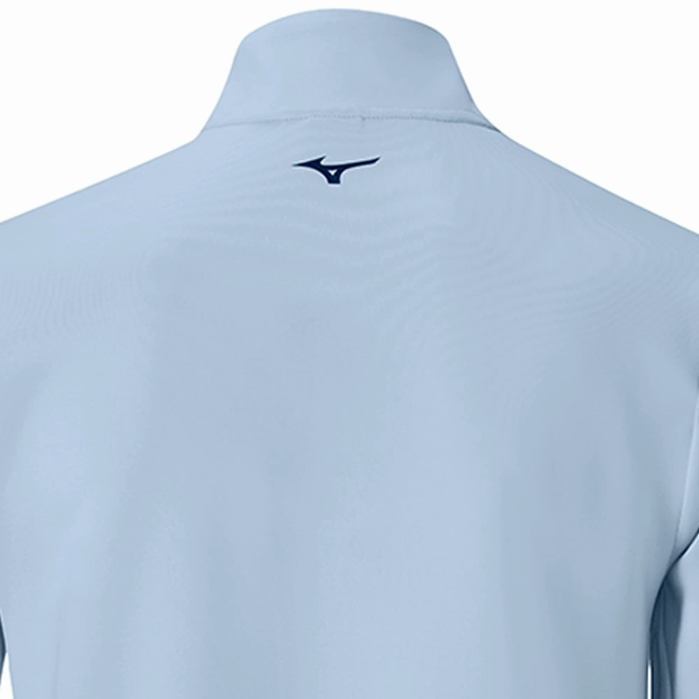 Outdoor Hoodie Mizuno Breeze T Stripe 1/4 Zip Pullover - Dream Blue