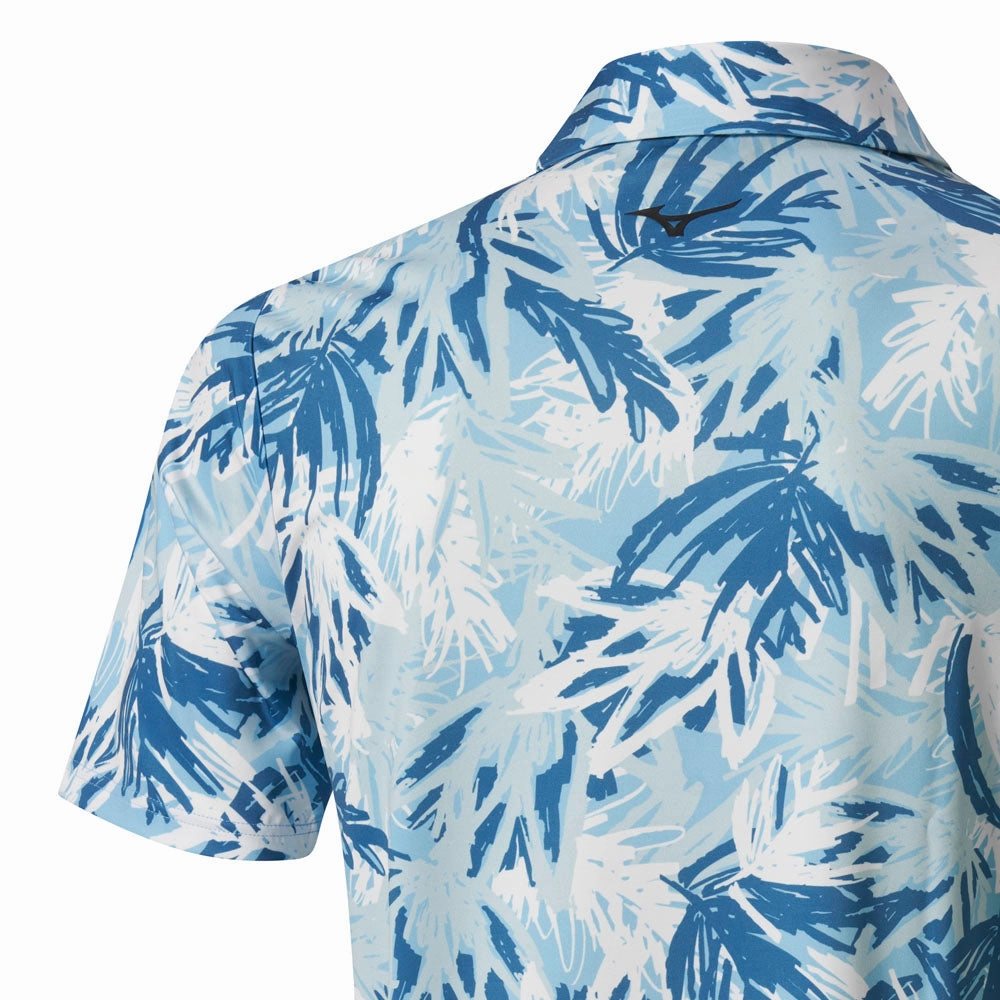 Mizuno Cali Cool Polo Shirt - Air Blue Comfortable Stretch Lightweight Look