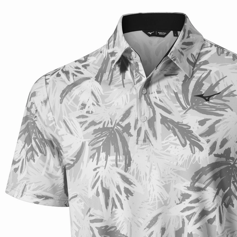 Mizuno Cali Cool Polo Shirt - Grey Classic Fit Everyday Wear