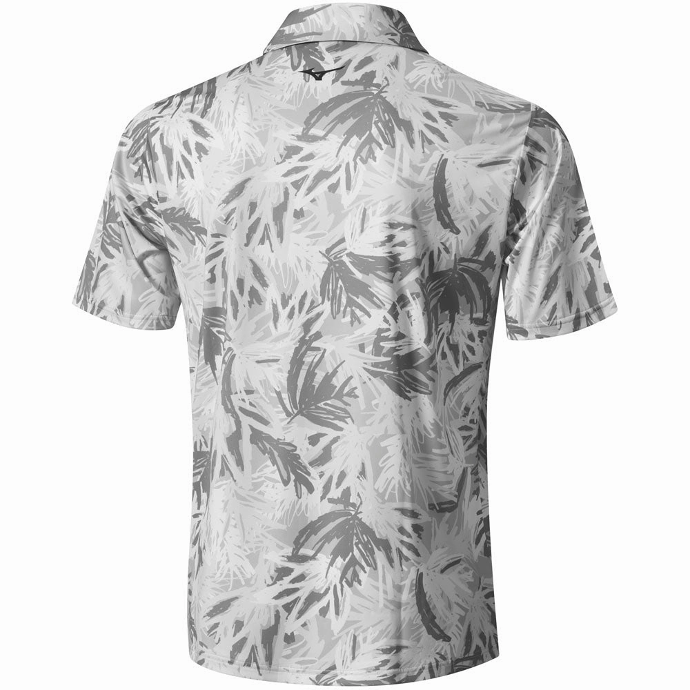 hypoallergenic material Active Look Mizuno Cali Cool Polo Shirt - Grey