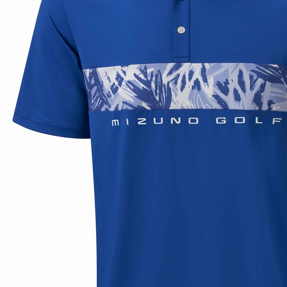 Casual Essentials Stretchable Fabric Mizuno Cali Stripe Polo Shirt - Blue