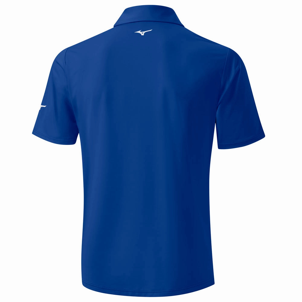 Comfy Casual Wear Mizuno Cali Stripe Polo Shirt - Blue