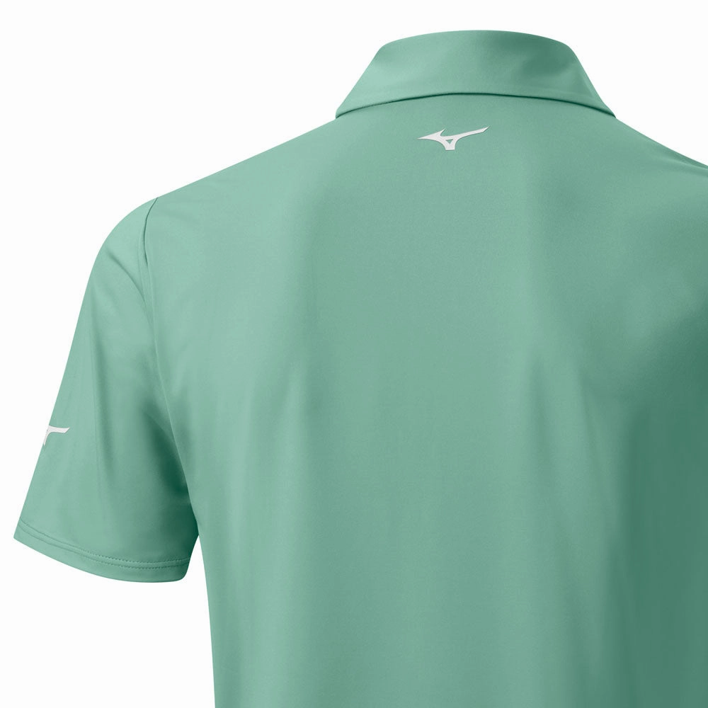 Mizuno Cali Stripe Polo Shirt - Canton Green Seasonal Outfit
