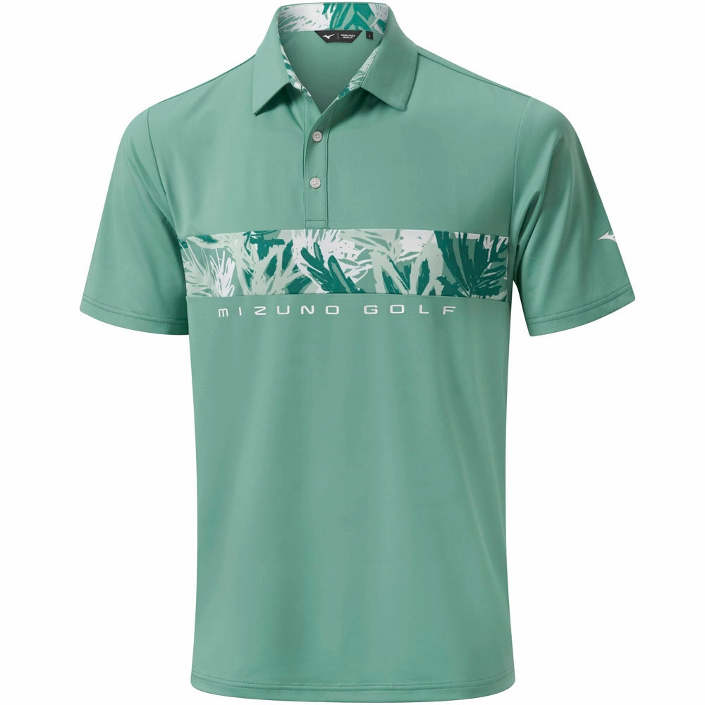 Timeless Appeal Comfortable Style Mizuno Cali Stripe Polo Shirt - Canton Green
