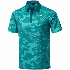 Mizuno Camo Polo Shirt - Dark Green Modern innovation Spandex Enhanced Elasticity