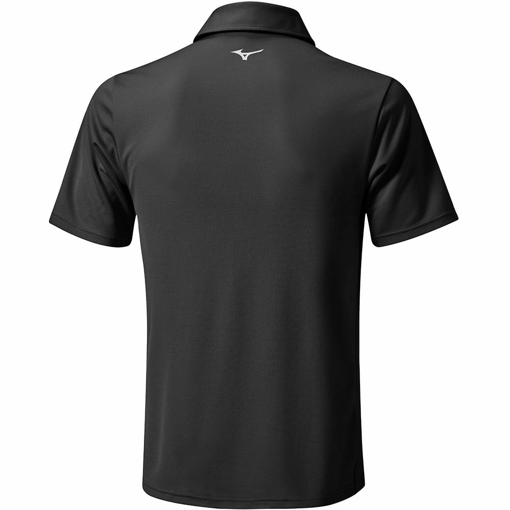 Classic Vibes Easy to Style Mizuno Checker Polo Shirt - Black