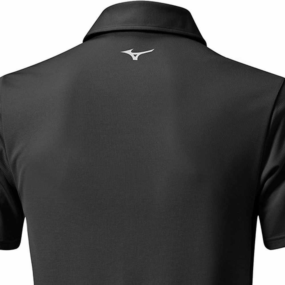 Mizuno Checker Polo Shirt - Black Holiday Wear