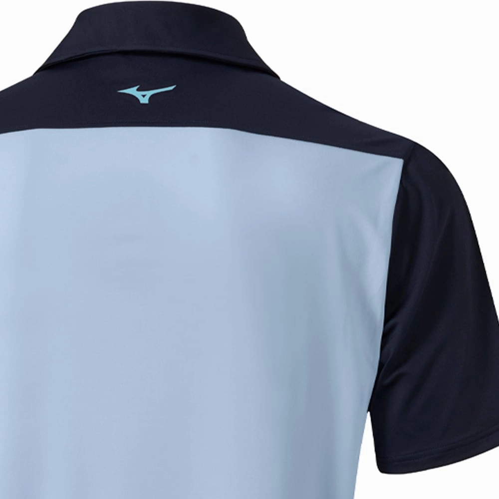 Breathable Design Mizuno Comp Trim Polo Shirt - Dream Blue