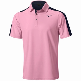 FlexibleCollarOptions Antibacterial Treatment Mizuno Comp Trim Polo Shirt - Lilac Sachet