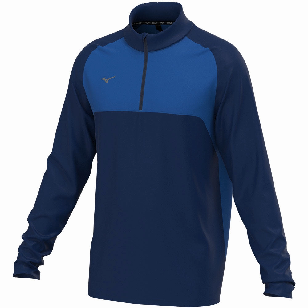 Mizuno Contrast 1/4 Zip Pullover - Navy product shiny sparkle product customer retention