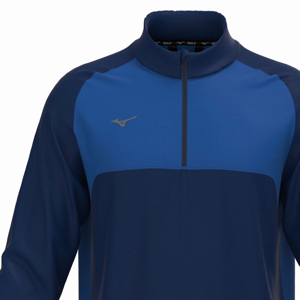 Mizuno Contrast 1/4 Zip Pullover - Navy Outdoor Minimal comfortable for sitting