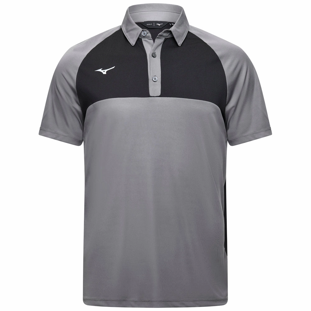 Perfect for Outdoors Mizuno Contrast Polo Shirt - Charcoal