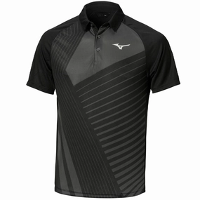 Casual Comfort Wear Mizuno Dash Polo Shirt - Black