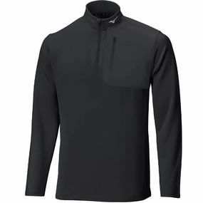 Trendy Streetwear Mizuno Essential 1/4 Zip Sweater - Black