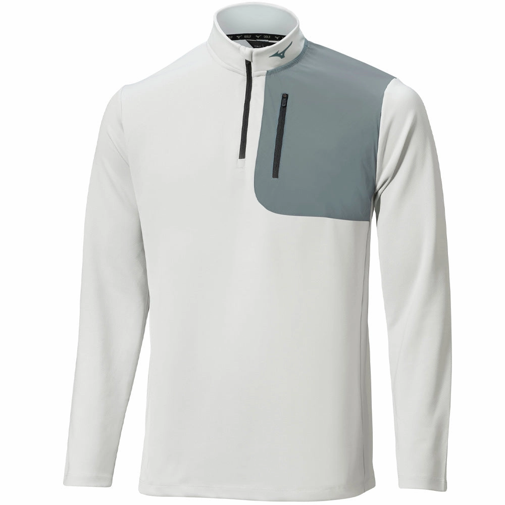 Classic Active slim cut Mizuno Essential 1/4 Zip Sweater - Grey