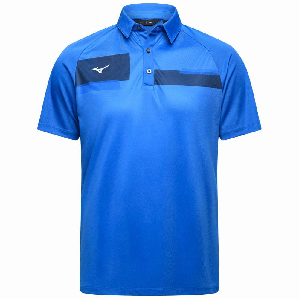 Soft Design Mizuno Interlock Polo Shirt - Blue