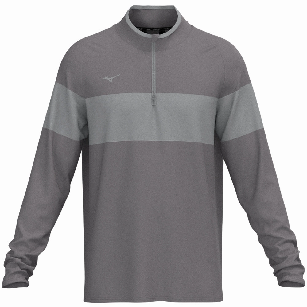 Mizuno Link 1/4 Zip Pullover - Charcoal suitable for workouts