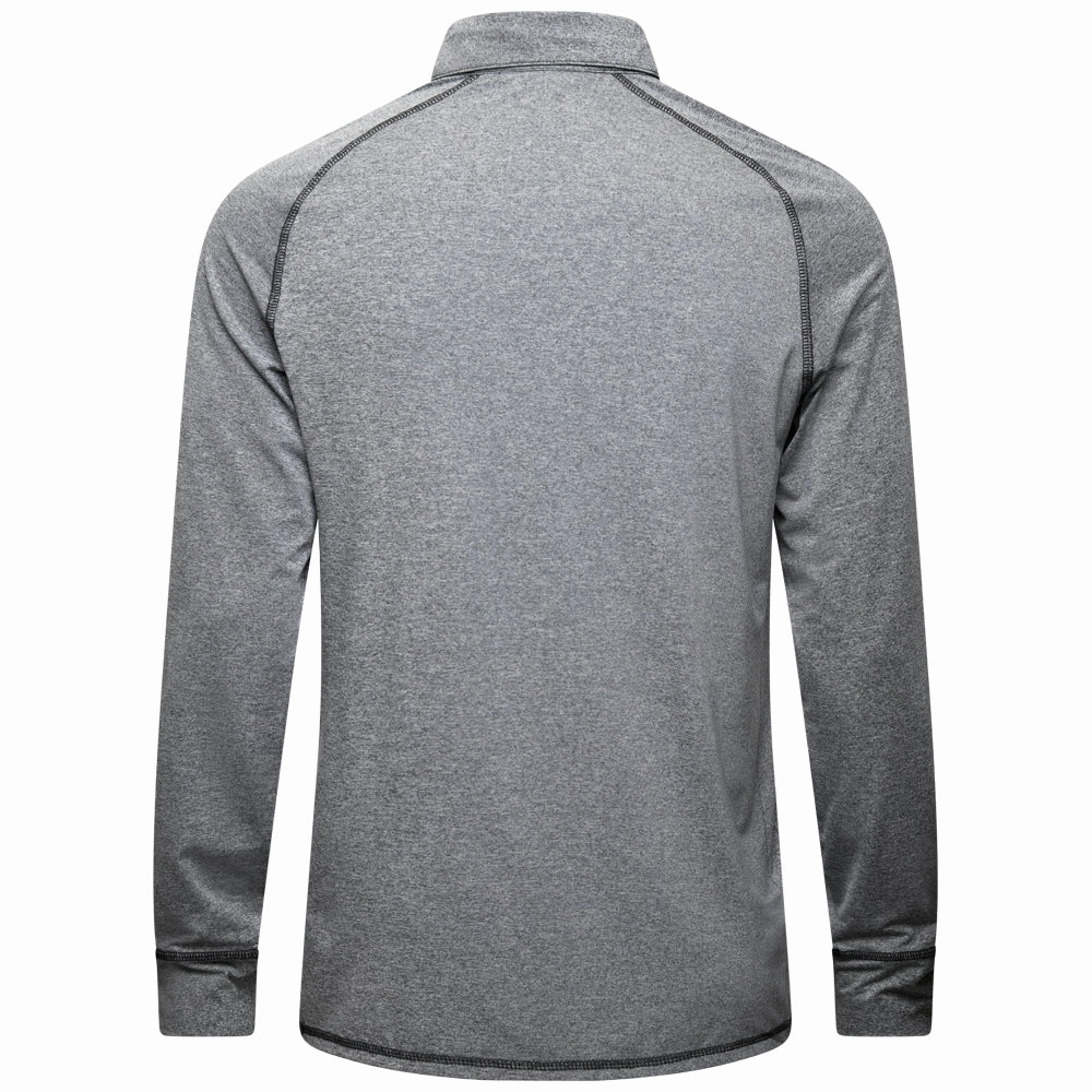 Mizuno Melange Longsleeve Polo Shirt - Black Unique Design Casual Comfort Fit