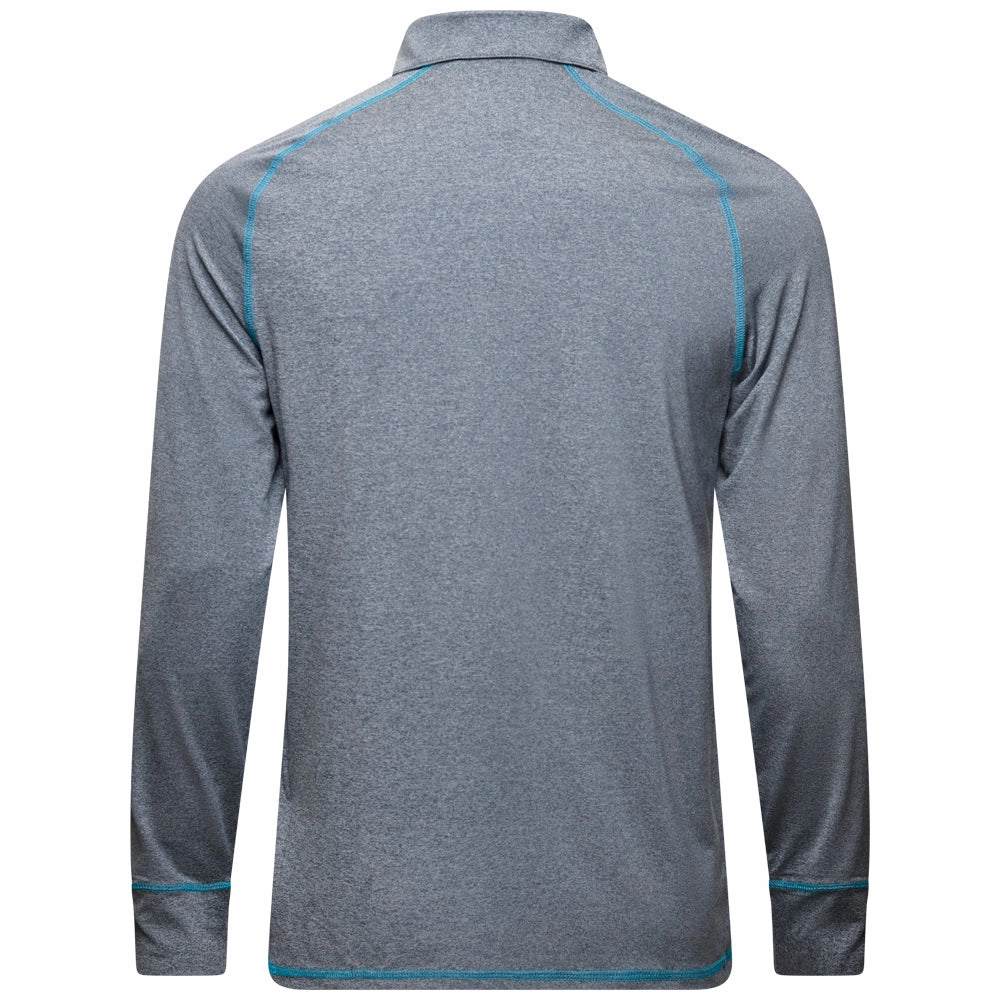 Relaxed Outfit Mizuno Melange Longsleeve Polo Shirt - Navy