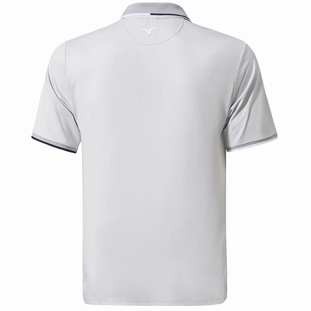 Mizuno Quick Dry Comp Plus Polo Shirt - Light Grey Minimalist Look
