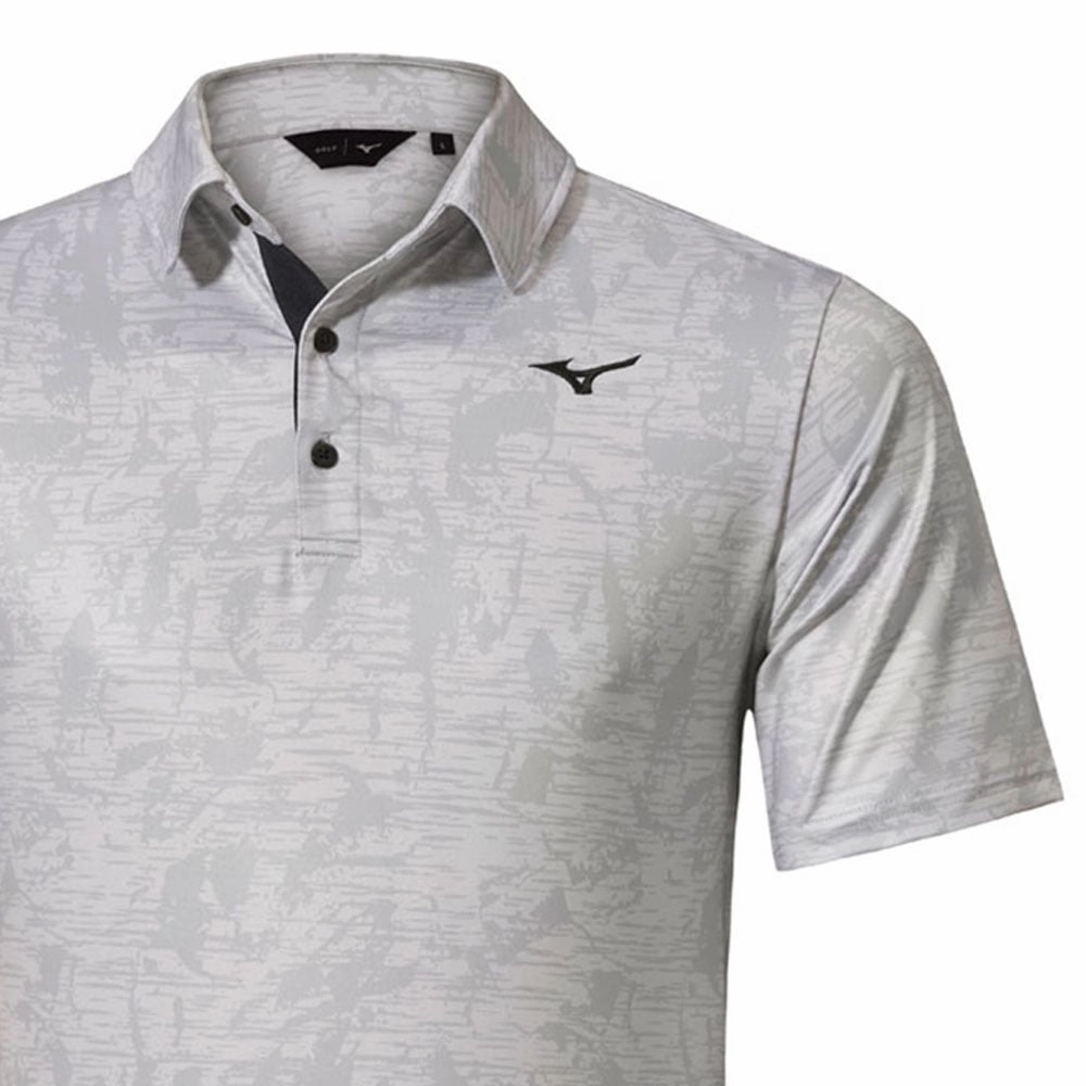 Mizuno Quick Dry Hazard Polo Shirt - Light Grey Trendy Fashion Casual Chic Wear