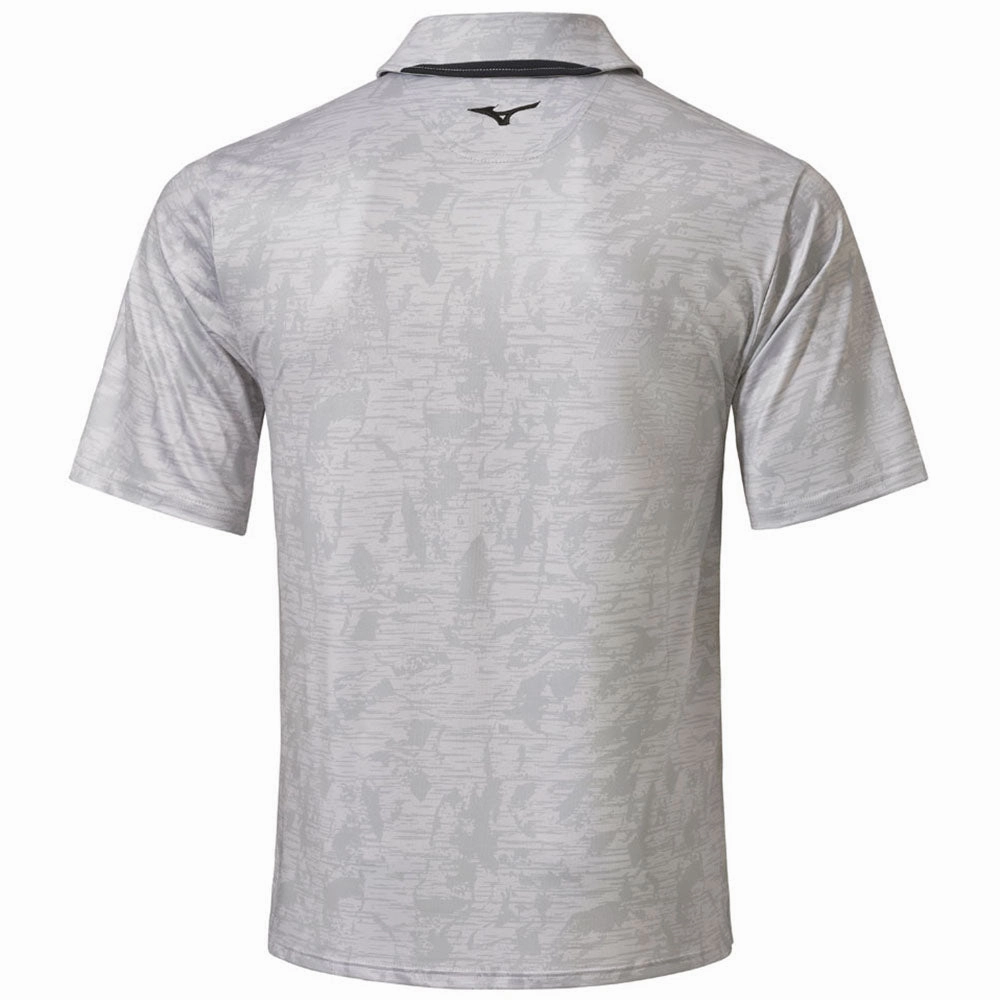 Stylish and Cozy Mizuno Quick Dry Hazard Polo Shirt - Light Grey