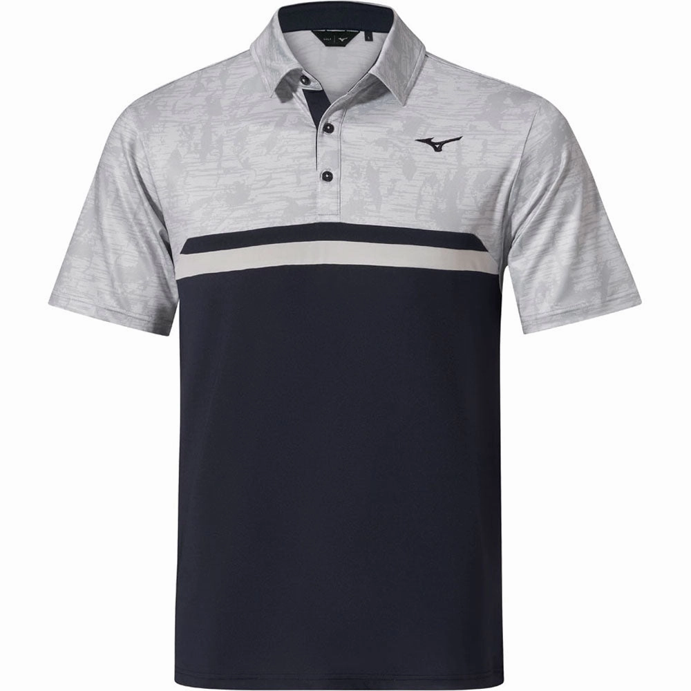 Mizuno Quick Dry Hazard ST Polo Shirt - Light Grey Bold and Comfortable
