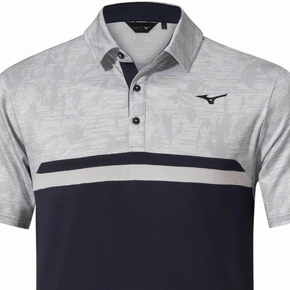 Mizuno Quick Dry Hazard ST Polo Shirt - Light Grey ComfortFirst