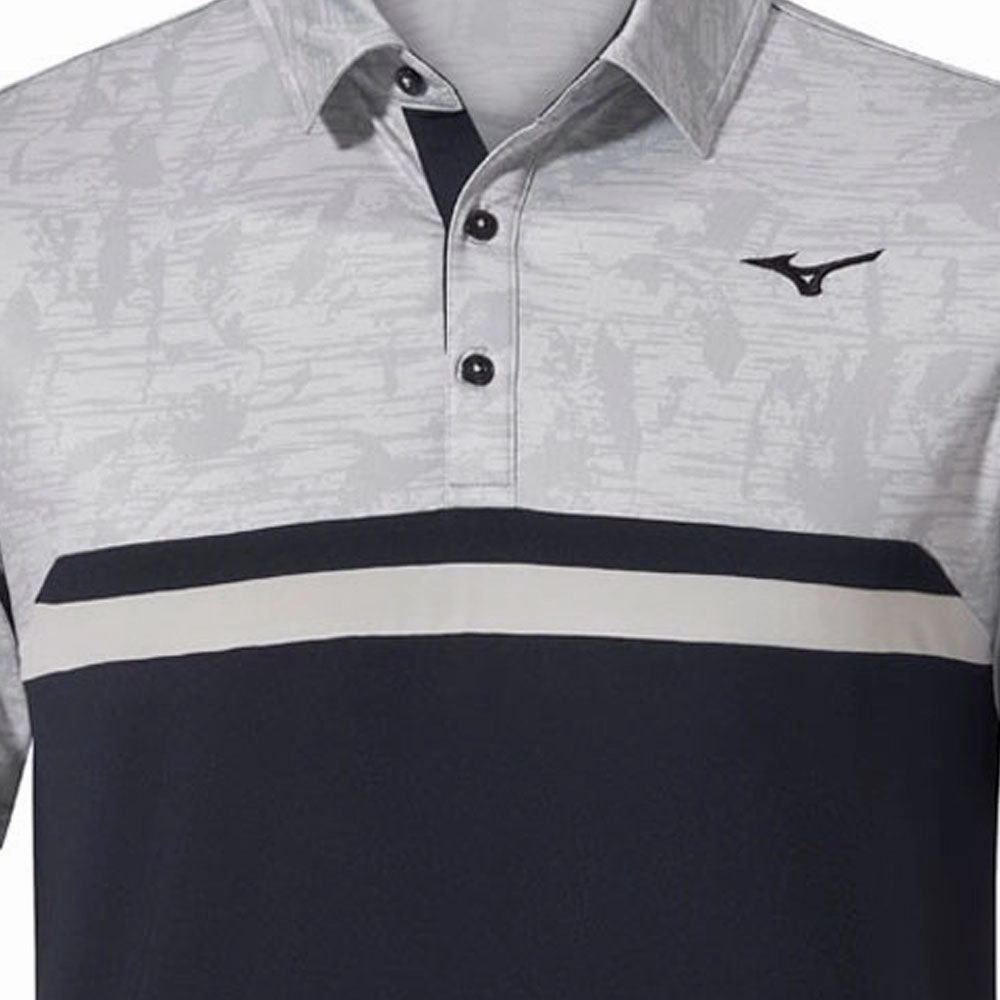 Mizuno Quick Dry Hazard ST Polo Shirt - Light Grey Long sleeved warmth Casual Look Wear