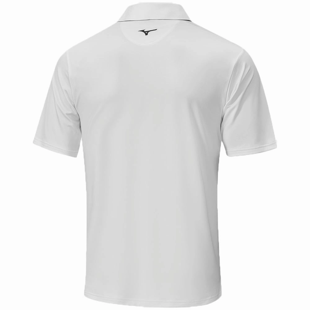Leisure Wear Simple and Comfortable Mizuno Quick Dry Mirage Polo Shirt - White