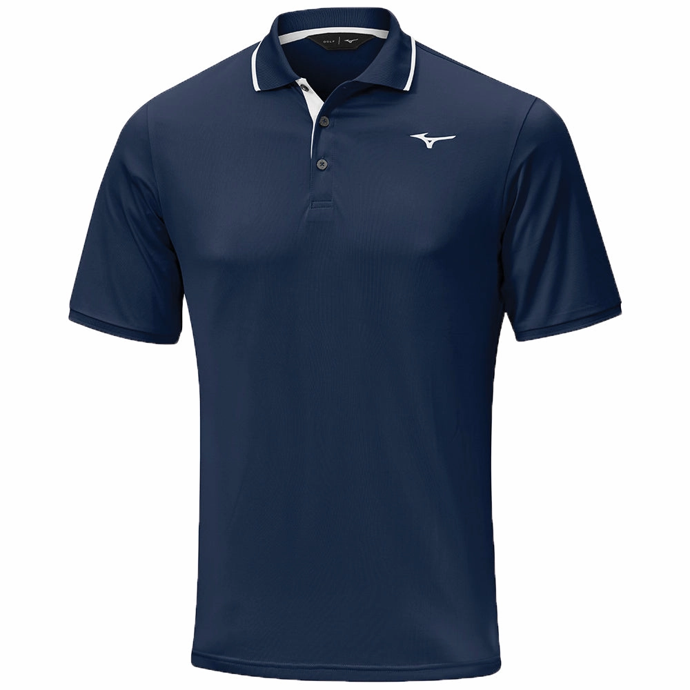 Comfortable Casual Mizuno Quick Dry Performance Plus Polo Shirt - Navy