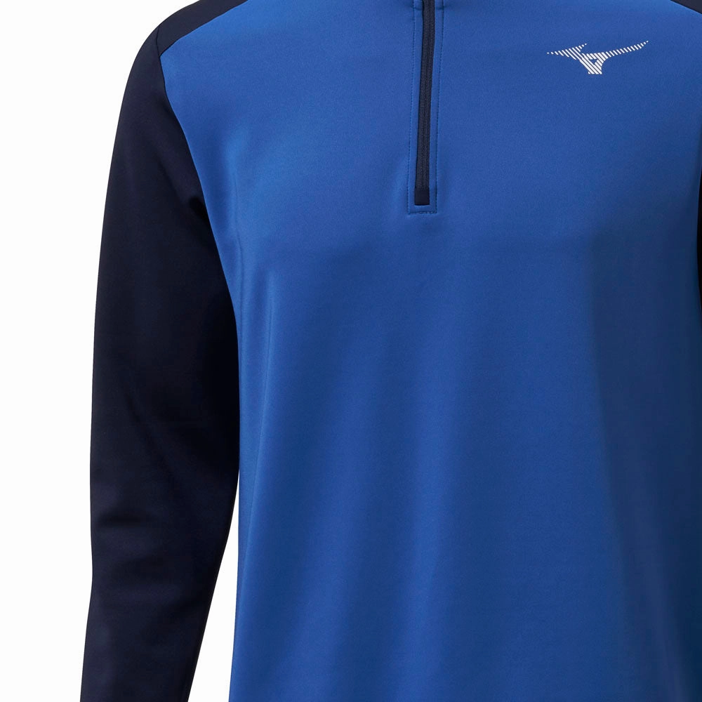 product yoga friendliness Mizuno RB 1/4 Zip Pullover - Blue