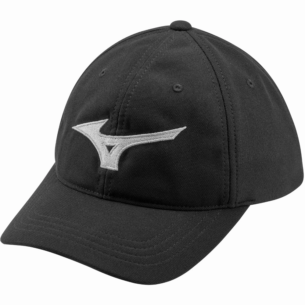 Mizuno Tour Adjustable Cap - Black/Light Grey Ultra light