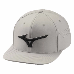 Fashion Snap Mizuno Tour Flat Snapback Cap - Grey