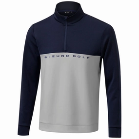 Mizuno Trace 1/4 Zip Pullover - Grey Office Appropriate
