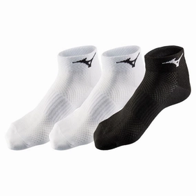 System Mizuno Training Mid Socks (3 Pack) - White/Black