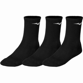 Orange Zombie socks Mizuno Training Socks (3 Pack) - Black