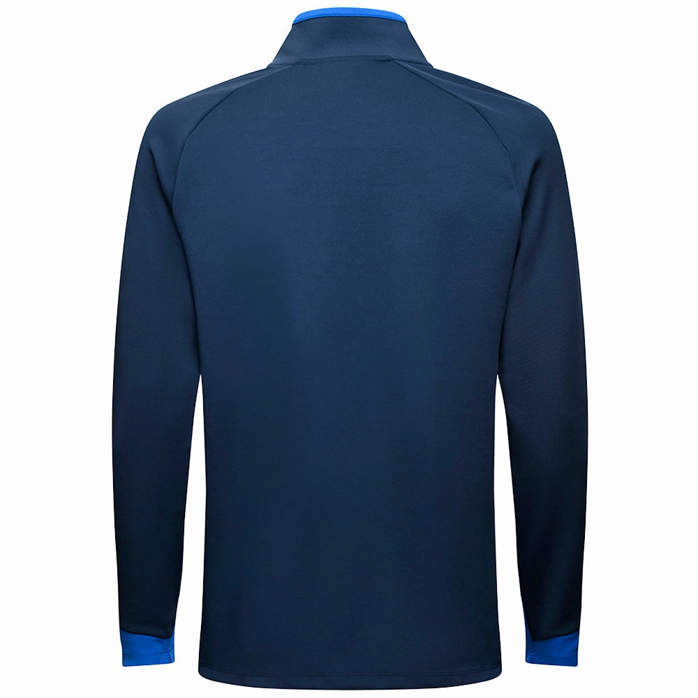 product chain toughness product weekend wearability Mizuno V Stripe 1/4 Zip Pullover - Navy