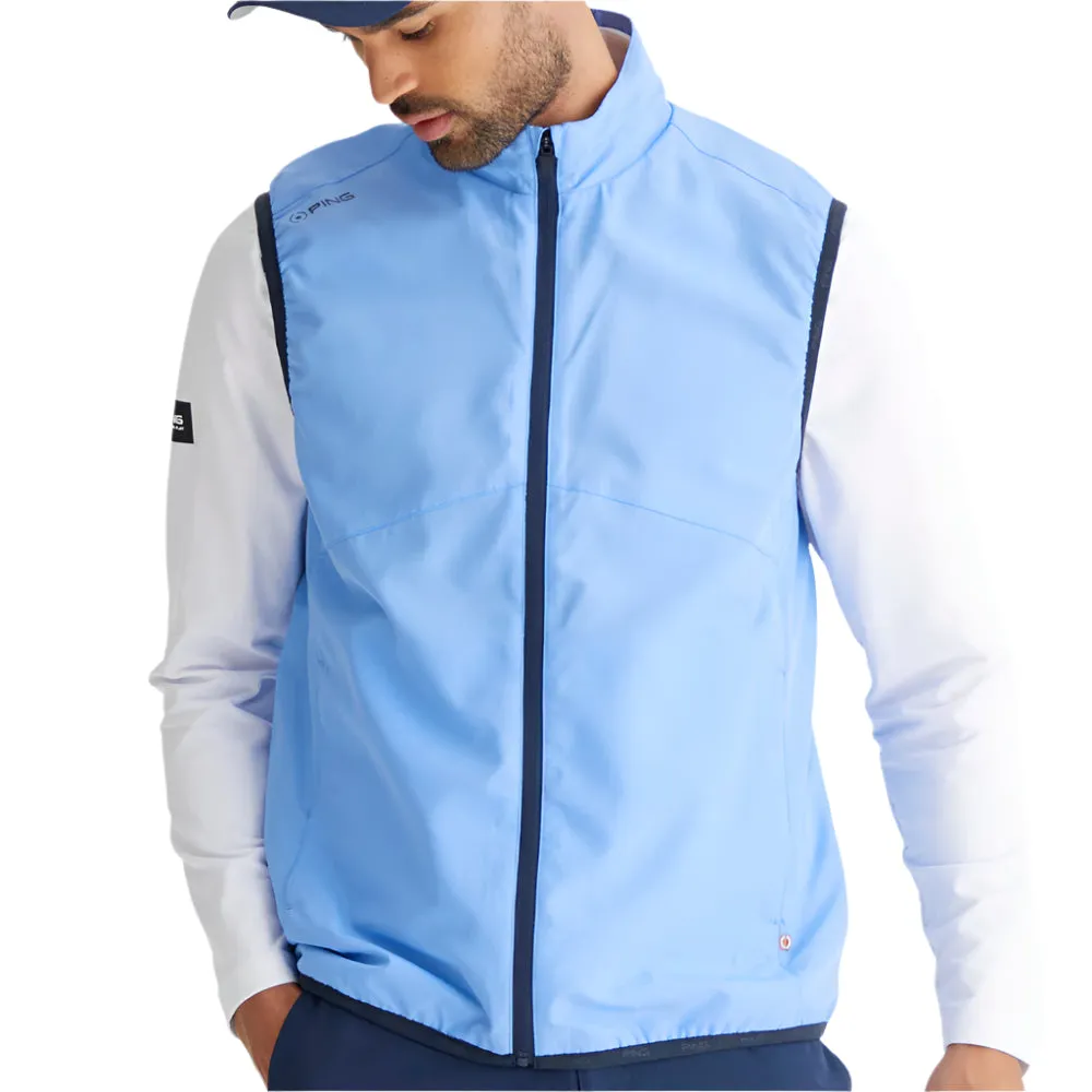 size Ping Ashbourne Gilet - Cornflower Blue