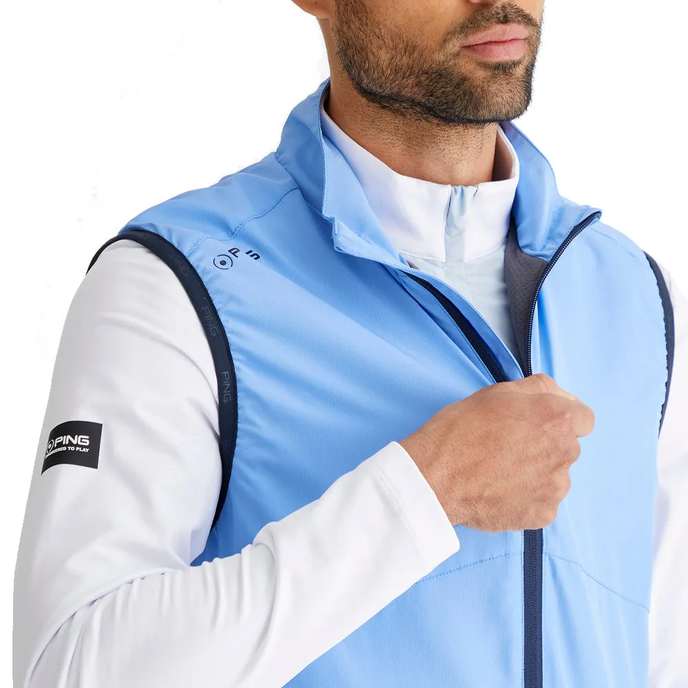 Windproof Design original Ping Ashbourne Gilet - Cornflower Blue