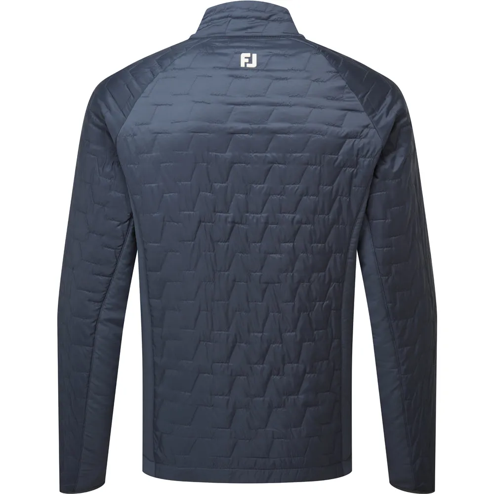 Adjustable Hem Hooded Attachment FootJoy ThermoSeries Insulated Jacket - Charcoal/Stone