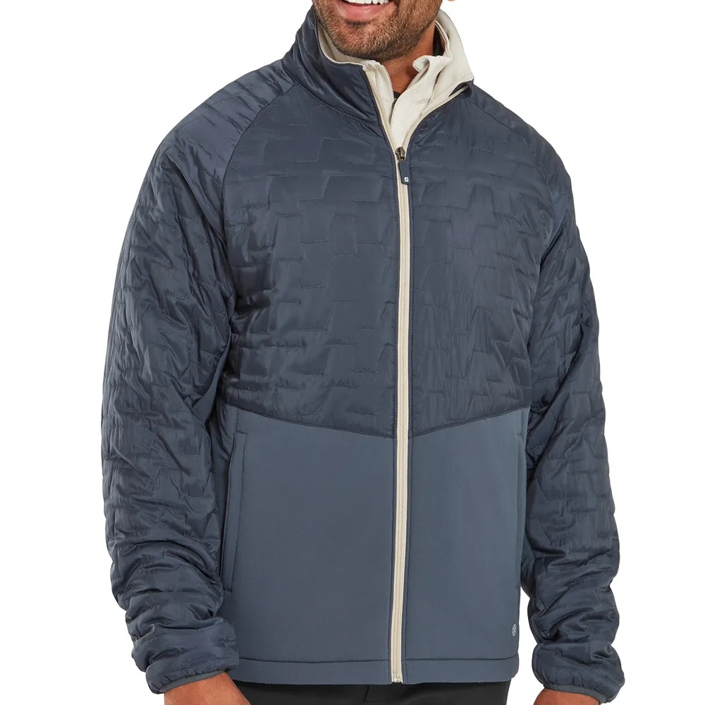 Modular Layering Compatibility Fade Resistant Exterior FootJoy ThermoSeries Insulated Jacket - Charcoal/Stone