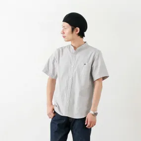 BARNS / BR-7750R Ox S/S Band Collar Shirt Creative Professional formal dinner