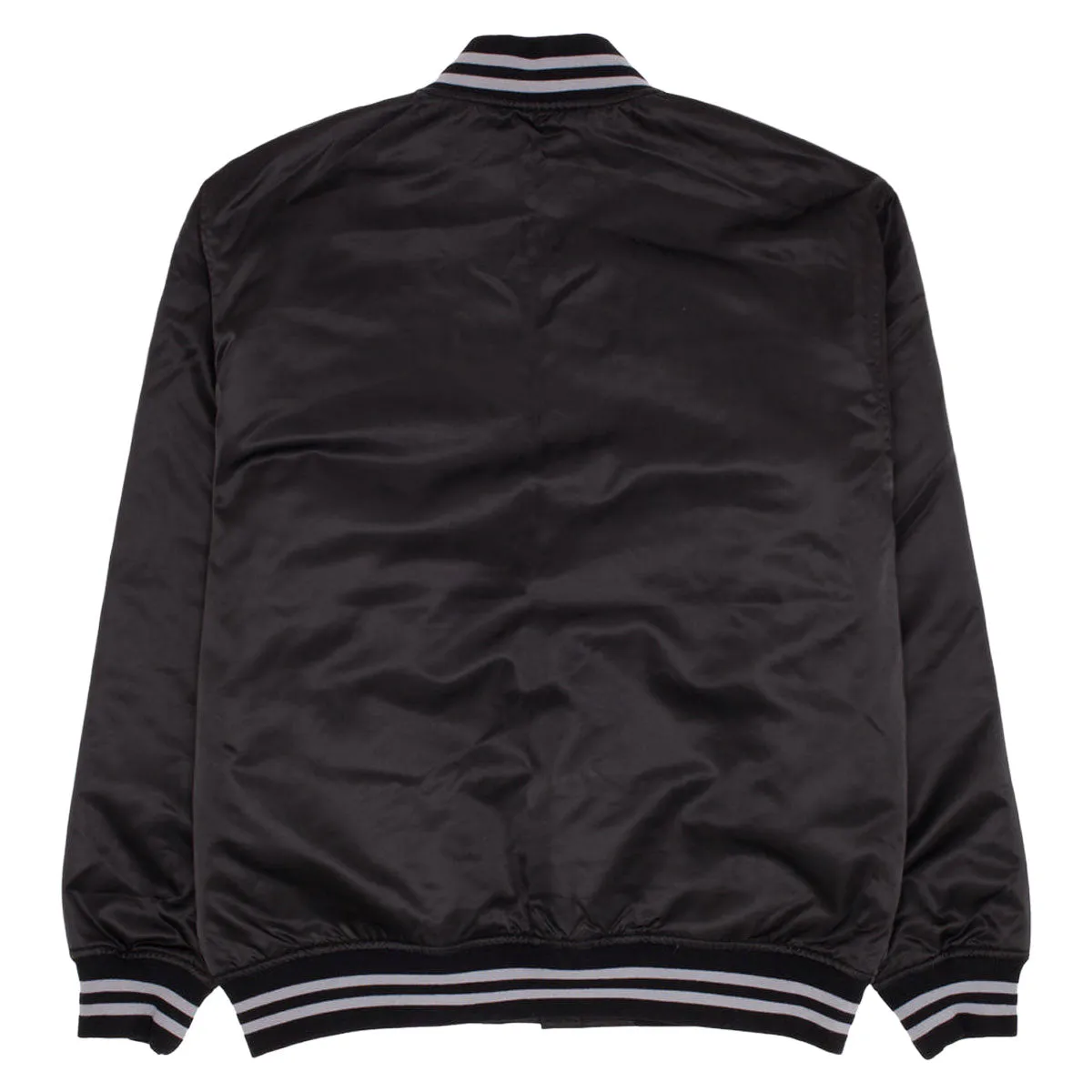 GX1000 Satin Bomber Jacket - Black Auxiliary Attachment Points