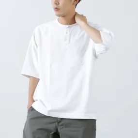 GOOD ON / Half Sleeve Heavy Retro Henry Neck T-Shirt Quick Dry Fabric