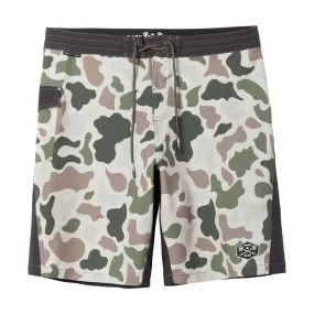 Dark Seas Deepwater Boardshorts - Camo/Black Ventilated Panels