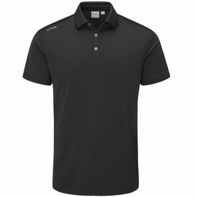 Ping Lindum Polo Shirt - Black Soft and Relaxed